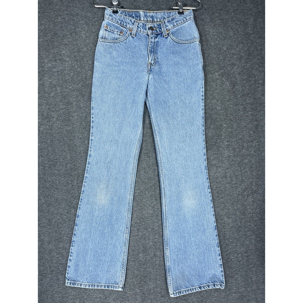 Vintage Levi's 517 Low Rise Bootcut Jeans MADE IN USA Size 1 JR M 25x32 90s Y2K
